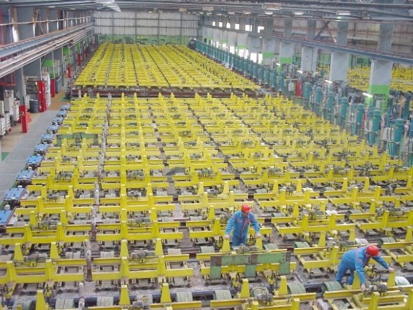 Salle des électrolyses chez Arkema