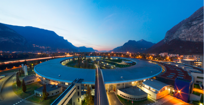 Vue aérienne de l'ESRF @Pierre Jayet